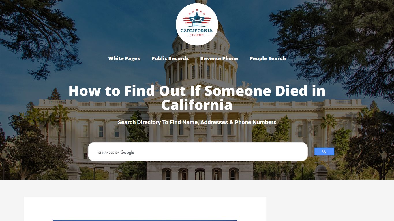 How to Find Out If Someone Died in California